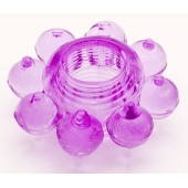 Мягкая фиолетовая гелевая насадка - Toyfa Basic - в Абакане купить с доставкой