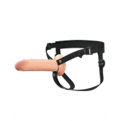 Полый страпон на ремнях 8’’ Hollow Silicone Strap-on - Pipedream - купить с доставкой в Абакане