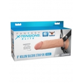 Полый страпон на ремнях 6’’ Hollow Silicone Strap-on - Pipedream - купить с доставкой в Абакане