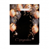 Пакет с вырубной ручкой и принтом в виде шариков (30х40 см) - Сима-Ленд - купить с доставкой в Абакане