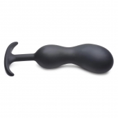Черный массажер простаты с утяжелителями Premium Silicone Weighted Prostate Plug XL - 20,8 см. - XR Brands - в Абакане купить с доставкой