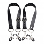 Ремни с зажимами для половых губ Spread Labia Spreader Straps with Clamps - XR Brands - купить с доставкой в Абакане