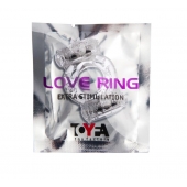 Прозрачное виброкольцо с двумя вибропульками - Toyfa Basic - в Абакане купить с доставкой