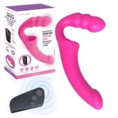 Розовый безремневой страпон Straples Strap-On Dildo - Erokay - купить с доставкой в Абакане