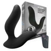 Черный вибромассажер простаты 3,5’’ Remote Control Curve P-spot Massager - 12 см. - Erokay - в Абакане купить с доставкой