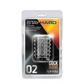 Прозрачная насадка на пенис с шишечками STAY HARD COCK SLEEVE 02 CLEAR - Blush Novelties - в Абакане купить с доставкой