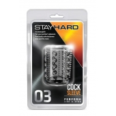 Прозрачная насадка с шипами и шишечками STAY HARD COCK SLEEVE 03 CLEAR - Blush Novelties - в Абакане купить с доставкой