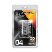 Прозрачная насадка с бороздками STAY HARD COCK SLEEVE 04 CLEAR - Blush Novelties - в Абакане купить с доставкой