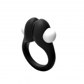 Черное эрекционное кольцо Zippy Vibrating Ring With Bullet - Adrien Lastic - в Абакане купить с доставкой
