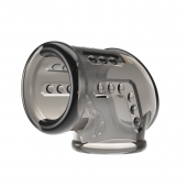 Дымчатая насадка на пенис и мошонку - Baile - в Абакане купить с доставкой