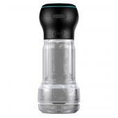 Набор PowerBlow   Feel Pocket Stroker Crystal: мастурбатор и интерактивная насадка - Kiiroo - в Абакане купить с доставкой
