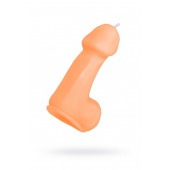 Оранжевая свеча в форме пениса - 47 гр. - Pecado - купить с доставкой в Абакане