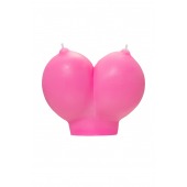 Розовая свеча «Сиськи» - 150 гр. - Pecado - купить с доставкой в Абакане
