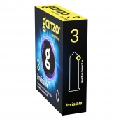 Супертонкие презервативы Ganzo Invisible - 3 шт. - Ganzo - купить с доставкой в Абакане