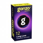 Презервативы с анестетиком для продления удовольствия Ganzo Long Love - 12 шт. - Ganzo - купить с доставкой в Абакане