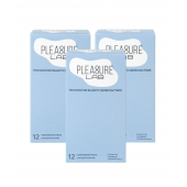 Набор из 3 упаковок ультратонких презервативов Pleasure Lab (по 12 шт.) - Pleasure Lab - купить с доставкой в Абакане