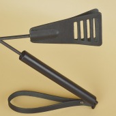 Черный кожаный стек «Сириус» - 60 см. - Sitabella - купить с доставкой в Абакане