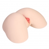 Мастурбатор-полуторс с двойным слоем материала и вибрацией Jenny Onahole Real Hips - KOKOS - в Абакане купить с доставкой