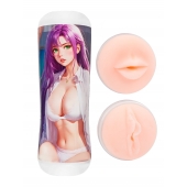 Двусторонний мастурбатор аниме - ротик и вагина - Tokyo Style - в Абакане купить с доставкой