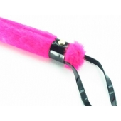 Нежная плеть с розовым мехом BDSM Light - 43 см. - БДСМ Арсенал - купить с доставкой в Абакане