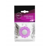 Лиловое эрекционное кольцо с 2 рядами стимулирующих шариков - Erowoman-Eroman - в Абакане купить с доставкой