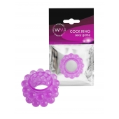 Лиловое эрекционное кольцо с 2 рядами стимулирующих шариков - Erowoman-Eroman - в Абакане купить с доставкой