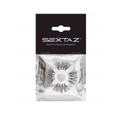 Эластичное эрекционное кольцо с черными «ресничками» - Sextaz - в Абакане купить с доставкой