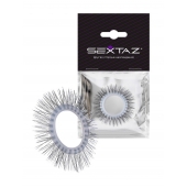 Круглое эрекционное кольцо с «ресничками» - Sextaz - в Абакане купить с доставкой