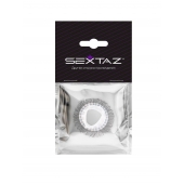 Эластичное эрекционное кольцо с длинными черными «ресничками» - Sextaz - в Абакане купить с доставкой