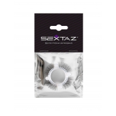 Эластичное кольцо с «ресничками» и 4 шариками - Sextaz - в Абакане купить с доставкой