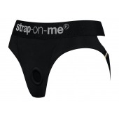 Черные трусики для насадок Heroine Lingerie Harness - size XL - Strap-on-me - купить с доставкой в Абакане