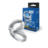 Прозрачное двойное эрекционное кольцо - Sex Expert - в Абакане купить с доставкой