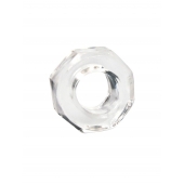 Прозрачное эрекционное кольцо в форме гайки - Sex Expert - в Абакане купить с доставкой