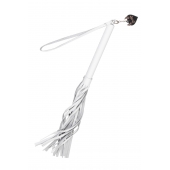 Белая кожаная плеть - 50 см. - Pecado - купить с доставкой в Абакане