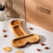 Деревянное блюдо для подачи в форме члена (25 х 16,5 х 1,7 см) - Сима-Ленд - купить с доставкой в Абакане