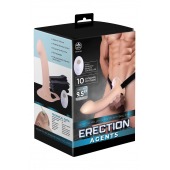 Телесный полый страпон с вибрацией Erection Agents - 24,1 см. - NMC - купить с доставкой в Абакане