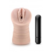 Телесный мастурбатор-вагина Ayumi с вибрацией - Blush Novelties - в Абакане купить с доставкой