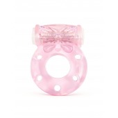 Розовое эрекционное виброкольцо с бабочкой - 1137 - в Абакане купить с доставкой