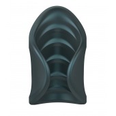 Серый сквозной мастурбатор с вибрацией Manwan Starter - Manwan - в Абакане купить с доставкой