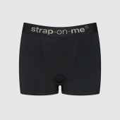 Черные трусики-боксеры для фиксации насадок Strap-on-me Harness Lingerie Allure - size L - Strap-on-me - купить с доставкой в Абакане