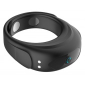 Черное эрекционное виброкольцо на ремешках - Boys of Toys - в Абакане купить с доставкой