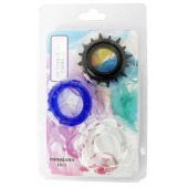 Набор из 3 эрекционных колец разного цвета и рельефа - Boys of Toys - в Абакане купить с доставкой