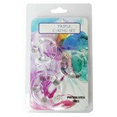 Набор из 3 эрекционных прозрачных колец - Boys of Toys - в Абакане купить с доставкой