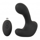 Черная анальная вибропробка с функцией расширения RC Butt Plug with 3 functions - Orion - в Абакане купить с доставкой