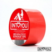 Красный скотч для фиксации Non-Sticky Bondage Tape - 15 м. - Intoyou - купить с доставкой в Абакане