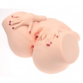 Телесный мастурбатор-полуторс Barbie - Naked Factory - в Абакане купить с доставкой