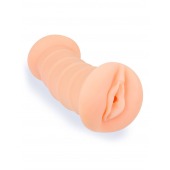 Телесный двусторонний мастурбатор с вибропулей и эрекционными кольцами в комплекте - Sexy Girl - в Абакане купить с доставкой