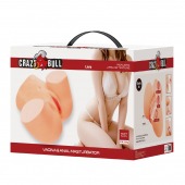 Телесный мастурбатор Liora с 2 любовными тоннелями - Baile - в Абакане купить с доставкой