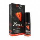 Жидкий вибратор Orgie High Voltage Strawberry - 15 мл. - ORGIE - купить с доставкой в Абакане