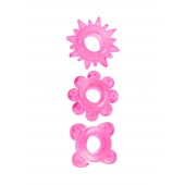 Комплект из 3 розовых эрекционных колец - Erowoman-Eroman - в Абакане купить с доставкой